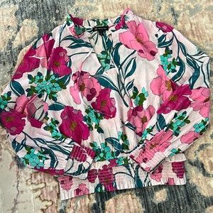 INC Floral Blouse | worn once | Size L